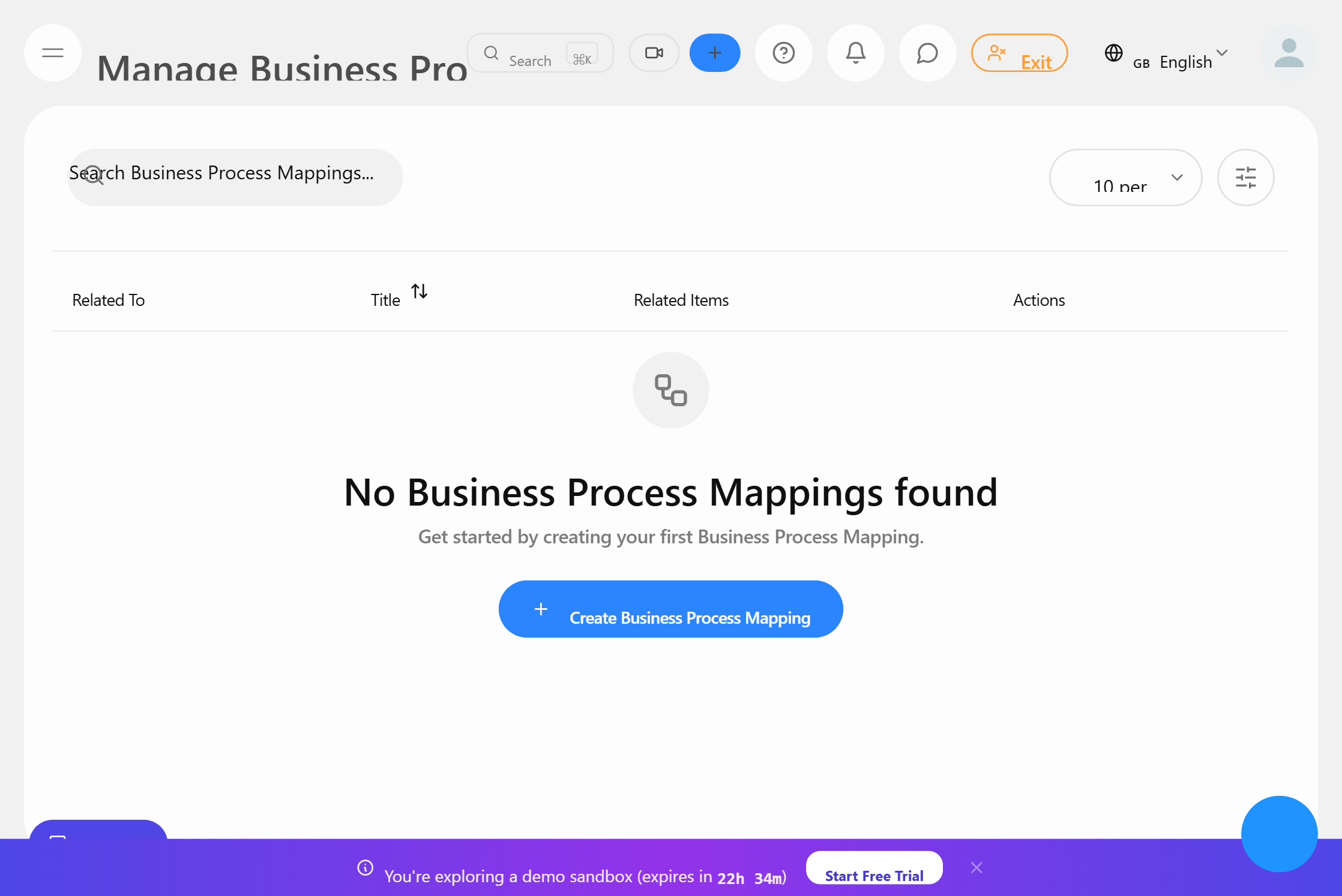Business process mapping — visual process designer with connected steps